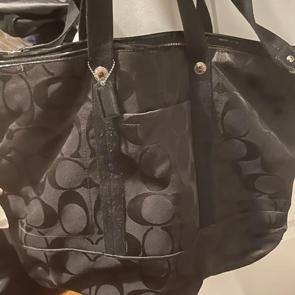 Coach | Bags | Coach Vintage Signature Black Tote Bag | Poshmark